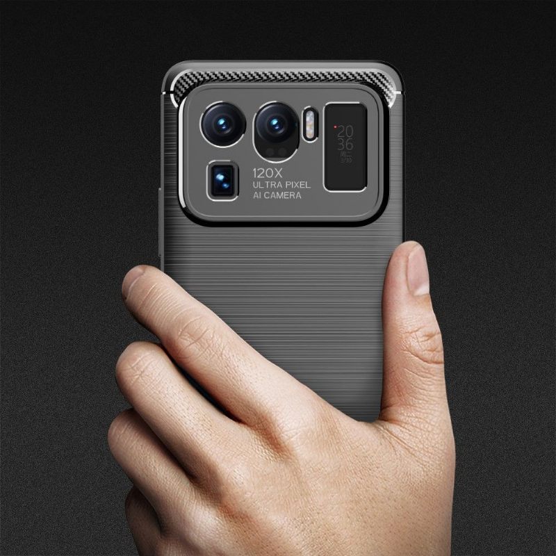 Hoesje voor Xiaomi Mi 11 Ultra Flexibel Geborsteld Effect