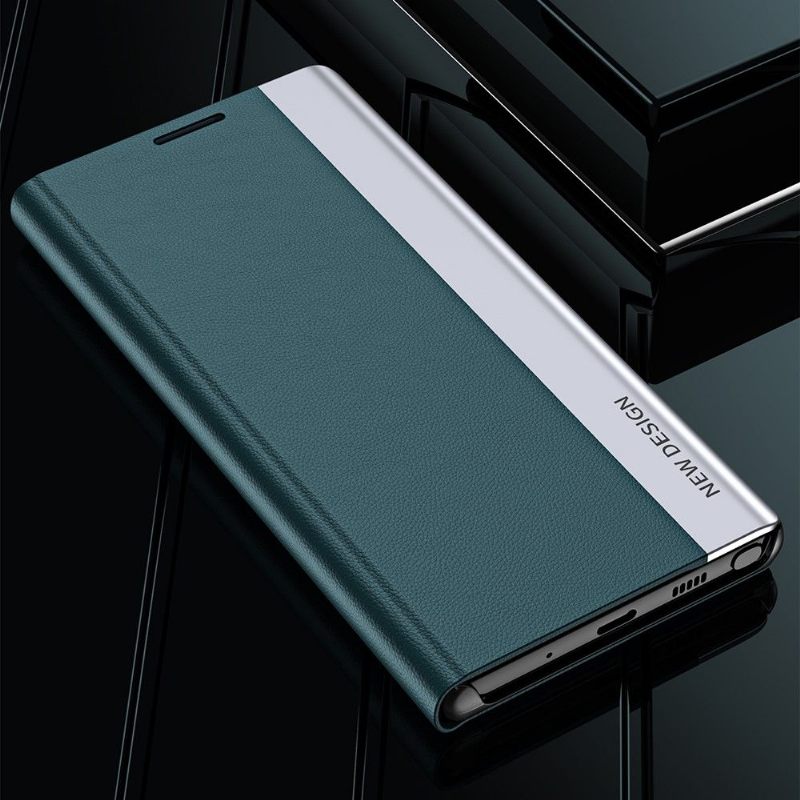 Case voor Xiaomi Redmi Note 10 4G / Note 10S Zakelijke Magneet Met Leereffect