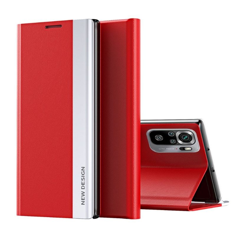 Case voor Xiaomi Redmi Note 10 4G / Note 10S Zakelijke Magneet Met Leereffect