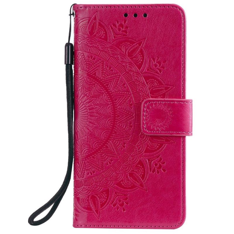 Flip Case voor Xiaomi Redmi Note 10 4G / Note 10S Zon Mandala