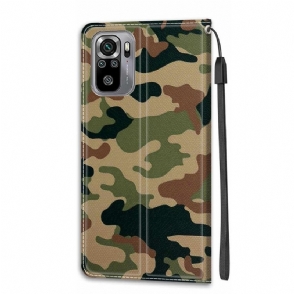 Folio-hoesje voor Xiaomi Redmi Note 10 4G / Note 10S Camouflage