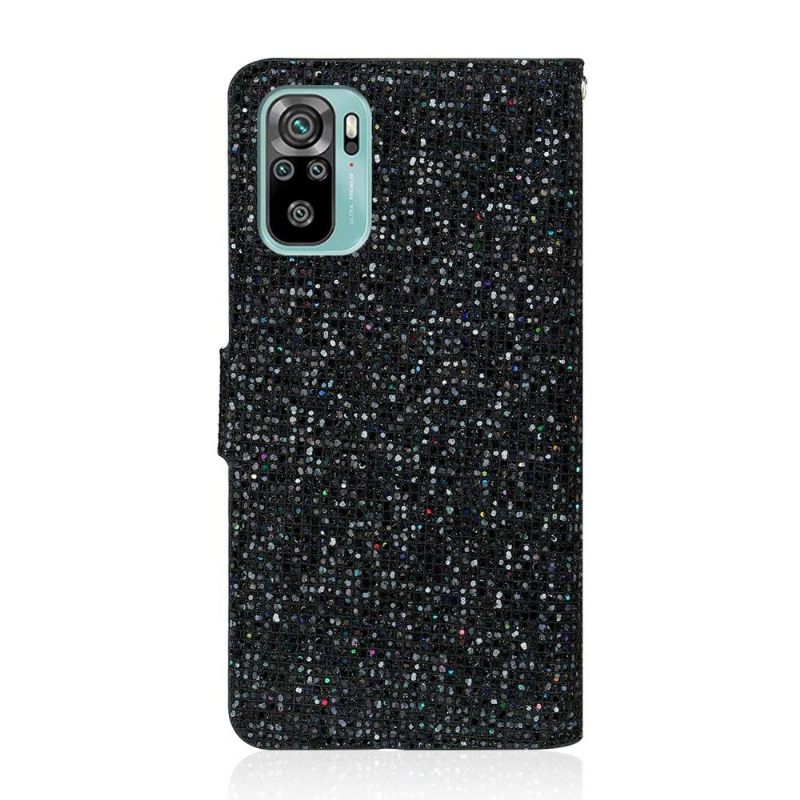 Folio-hoesje voor Xiaomi Redmi Note 10 4G / Note 10S Glitterkaarthouder