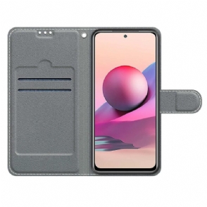 Folio-hoesje voor Xiaomi Redmi Note 10 4G / Note 10S Paarse Vlinder