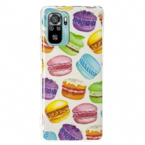 Hoesje voor Xiaomi Redmi Note 10 4G / Note 10S Fluorescerende Macarons