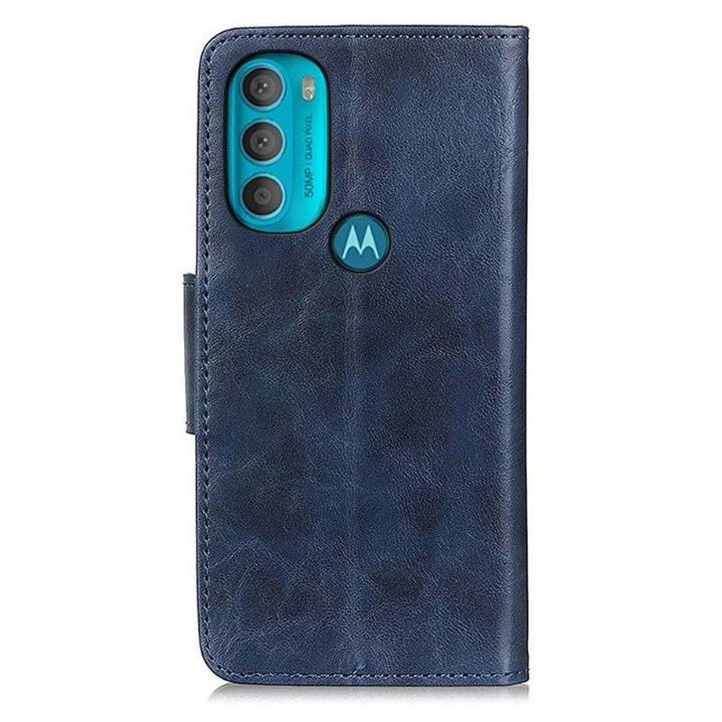 Cover voor Motorola Moto G71 5G Edouard Klassiek Kunstleer