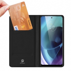 Cover voor Motorola Moto G71 5G Zakelijk Satijneffect