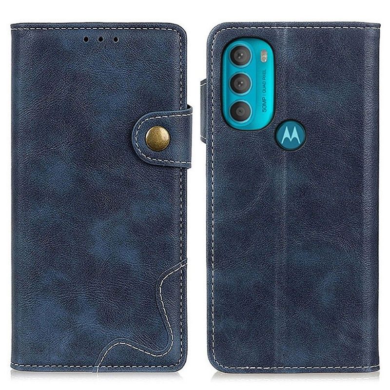 Flip Case voor Motorola Moto G71 5G S-vorm Zichtbare Naden
