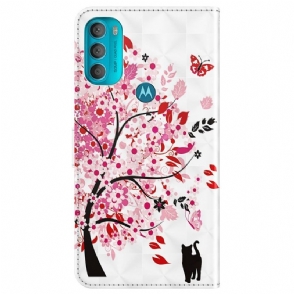Folio-hoesje voor Motorola Moto G71 5G Bloemenboom