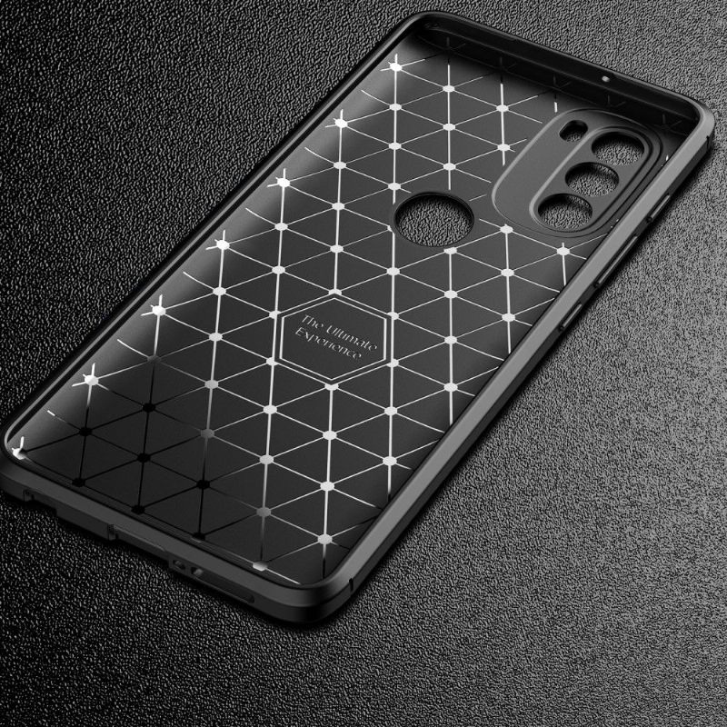 Hoesje voor Motorola Moto G71 5G Koolstofvezelstijl