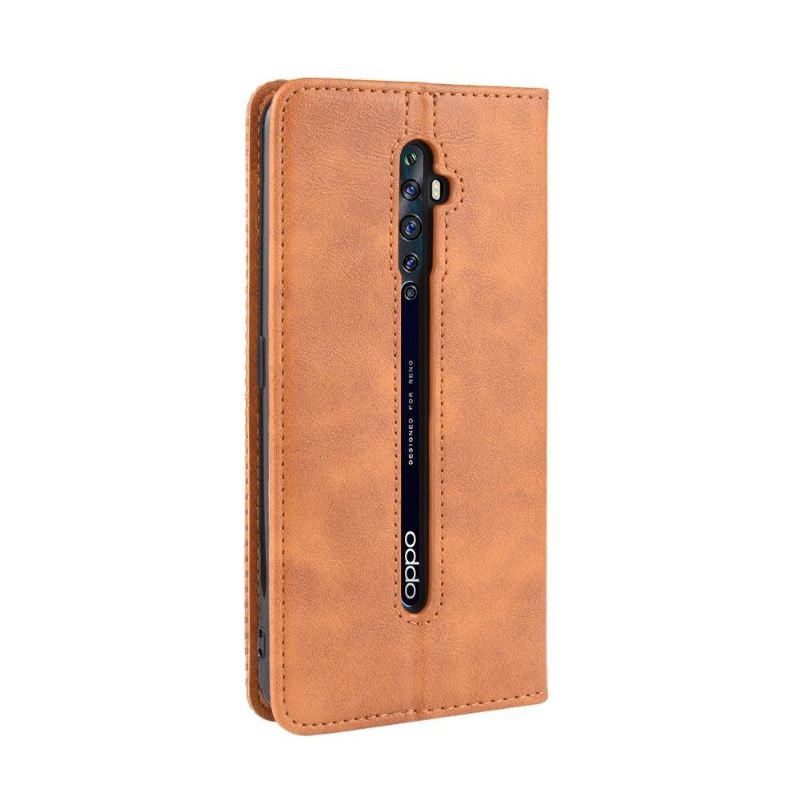 Cover voor Oppo Reno2 Z Anti-fall Leer In Cirénius-stijl