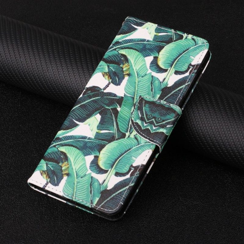Cover voor Samsung Galaxy A22 5G Bananenbladeren