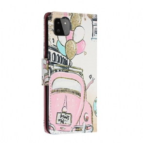 Folio-hoesje voor Samsung Galaxy A22 5G Anti-fall Vakantie