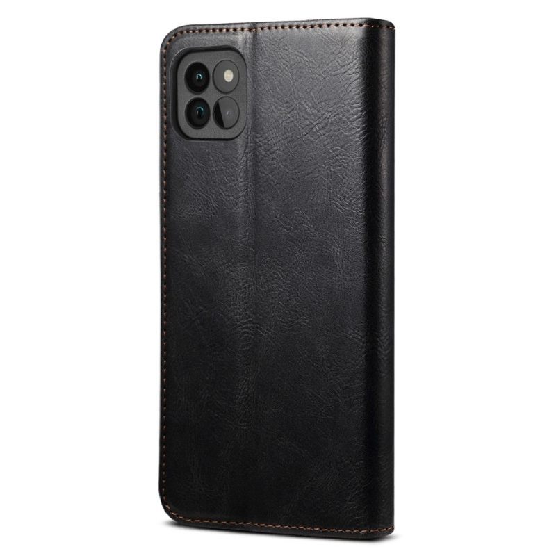 Folio-hoesje voor Samsung Galaxy A22 5G Ernestine Zichtbare Naden
