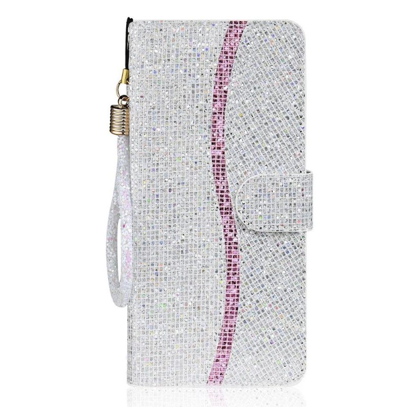Folio-hoesje voor Samsung Galaxy A22 5G Glitterkaarthouder
