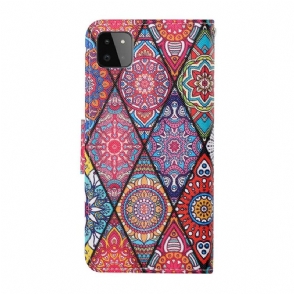 Folio-hoesje voor Samsung Galaxy A22 5G Mandala Caleidoscoop
