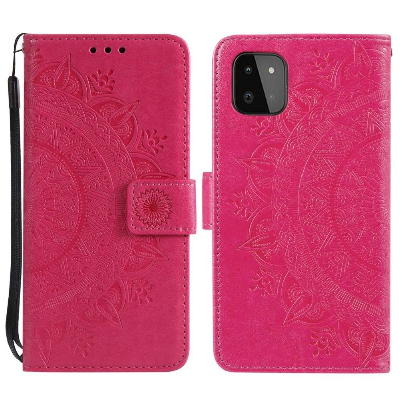 Folio-hoesje voor Samsung Galaxy A22 5G Zon Mandala