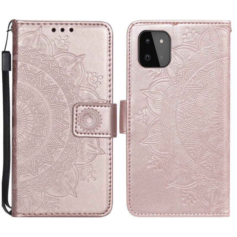 Folio-hoesje voor Samsung Galaxy A22 5G Zon Mandala
