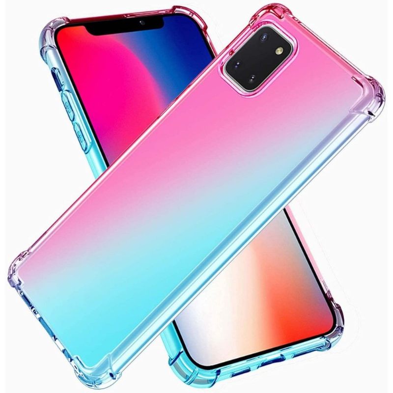 Hoesje voor Samsung Galaxy A22 5G Anti-fall Transparant Tweekleurig