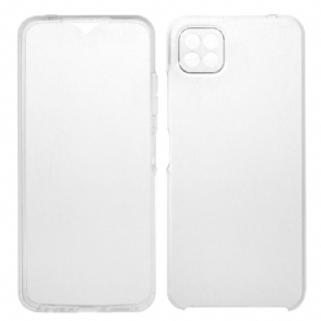 Hoesje voor Samsung Galaxy A22 5G Anti-fall Voor- En Achterkant Doorzichtig