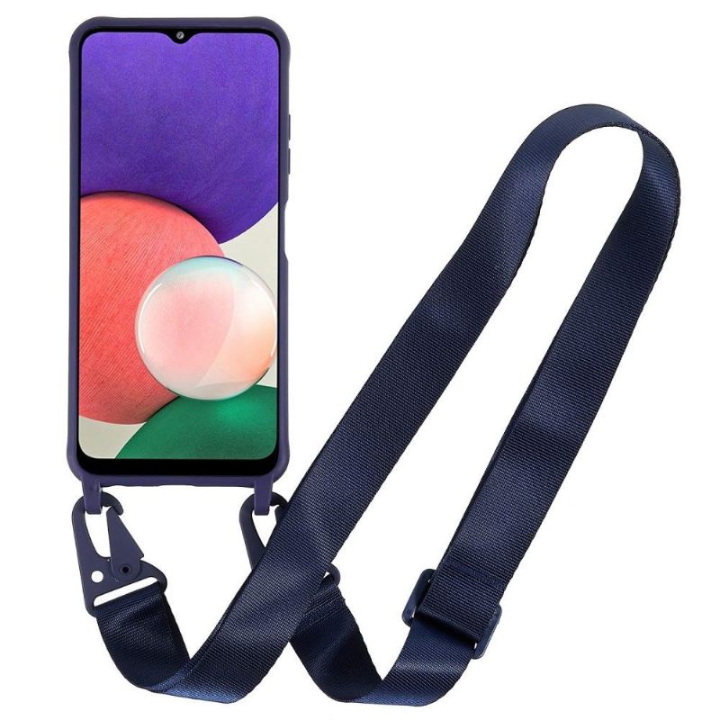 Hoesje voor Samsung Galaxy A22 5G Bescherming Hoesje Bescherming Met Riem