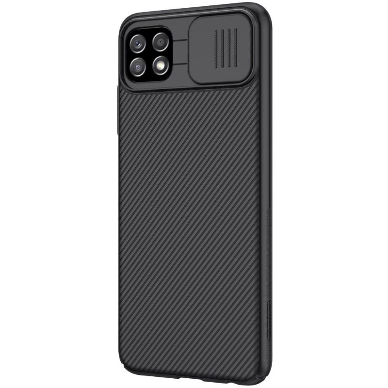 Hoesje voor Samsung Galaxy A22 5G Camshield Met Achterste Lensdop