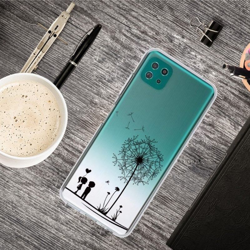 Hoesje voor Samsung Galaxy A22 5G Paar En Paardebloemen
