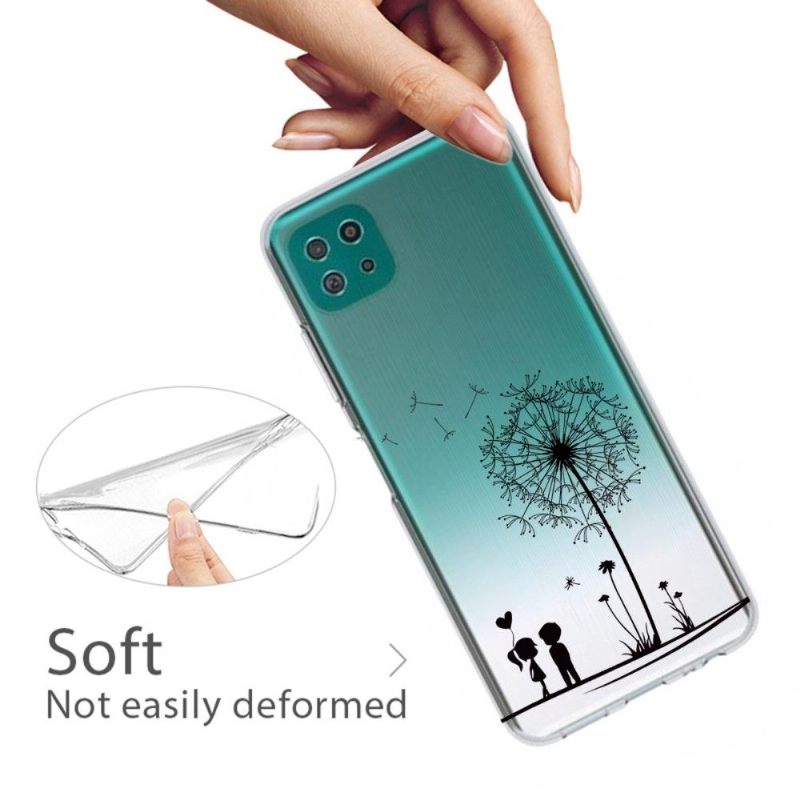 Hoesje voor Samsung Galaxy A22 5G Paar En Paardebloemen