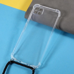 Hoesje voor Samsung Galaxy A22 5G Transparant Met Koord