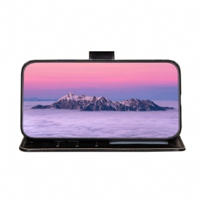 Leren Hoesje voor Samsung Galaxy A22 5G Folio-hoesje Kaarthouder Met Klep