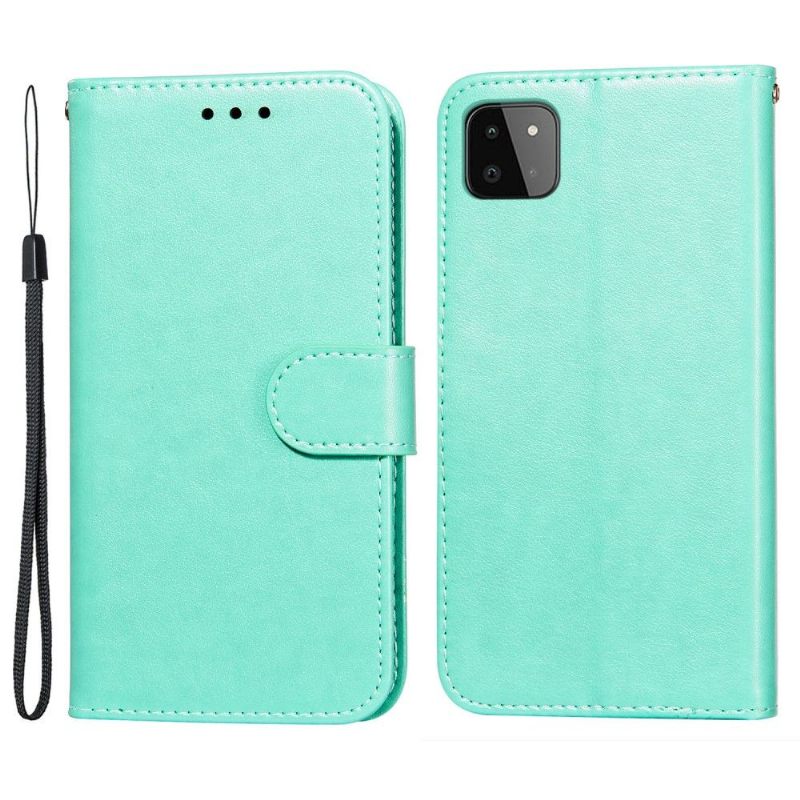 Leren Hoesje voor Samsung Galaxy A22 5G Folio-hoesje Kaarthouder Met Klep