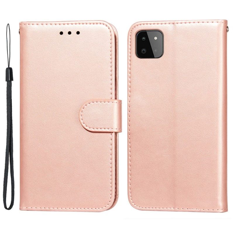 Leren Hoesje voor Samsung Galaxy A22 5G Folio-hoesje Kaarthouder Met Klep
