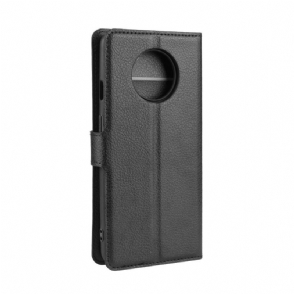 Folio-hoesje voor OnePlus 7T Portemonnee Leren Leerstijl