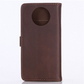 Folio-hoesje voor OnePlus 7T Retro Kunstleer