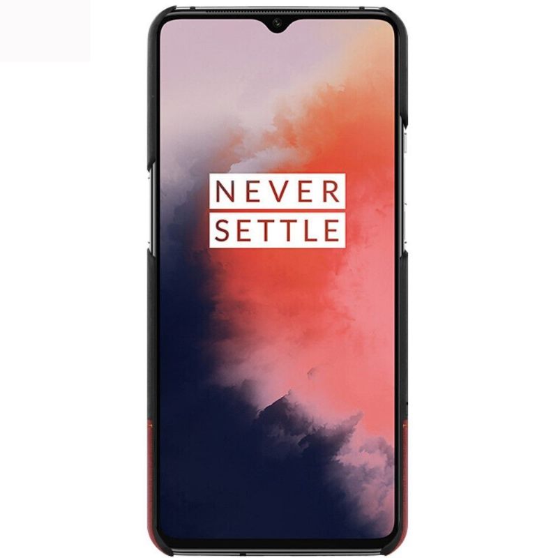 Hoesje voor OnePlus 7T Anti-fall Imak Bicolor Imitatieleer