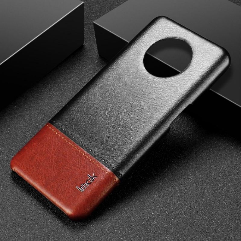 Hoesje voor OnePlus 7T Anti-fall Imak Bicolor Imitatieleer
