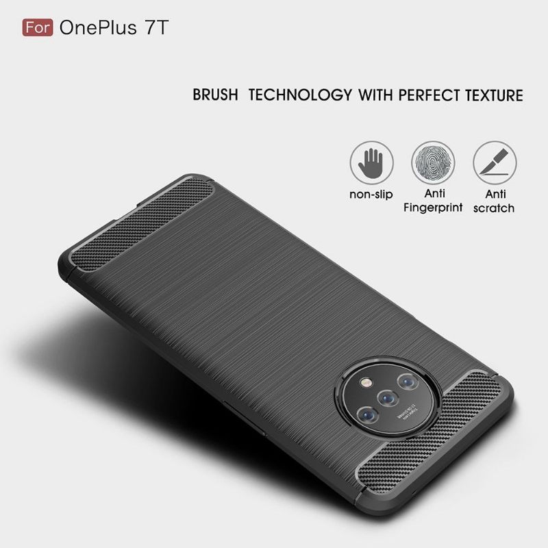 Hoesje voor OnePlus 7T Anti-fall Ingeborsteld Gel