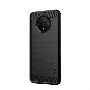 Hoesje voor OnePlus 7T Geborsteld Effect Mofi - Zwart