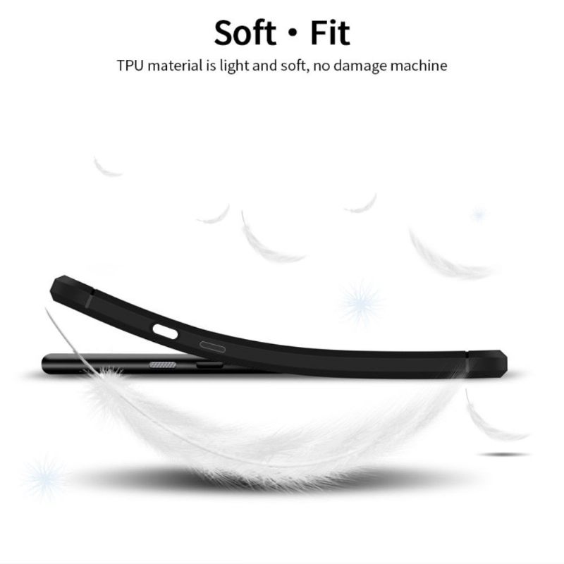 Hoesje voor OnePlus 7T Geborsteld Effect Mofi - Zwart