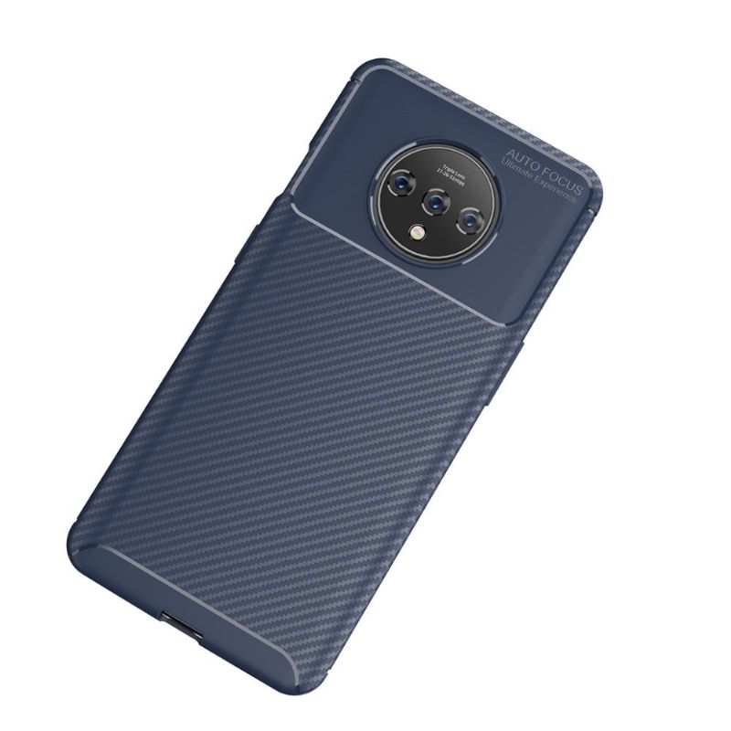 Hoesje voor OnePlus 7T Gel Koolstofvezel Stijl