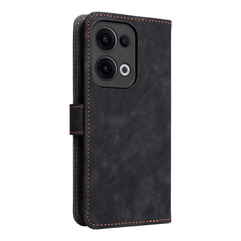 Bescherming Hoesje Oppo Reno 13 5g Suède-look Rfid-beschermingsband