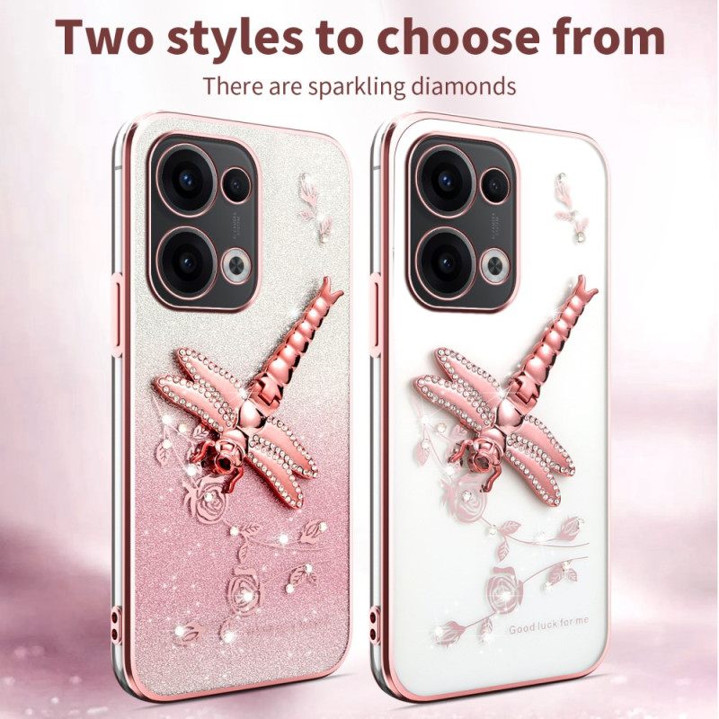 Cover Hoesje Oppo Reno 13 5g Telefoonhoesje Libellenbevestiging