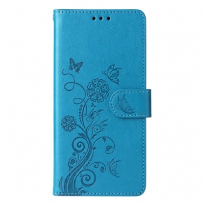 Flip Case Leren Oppo Reno 13 5g Bloemen