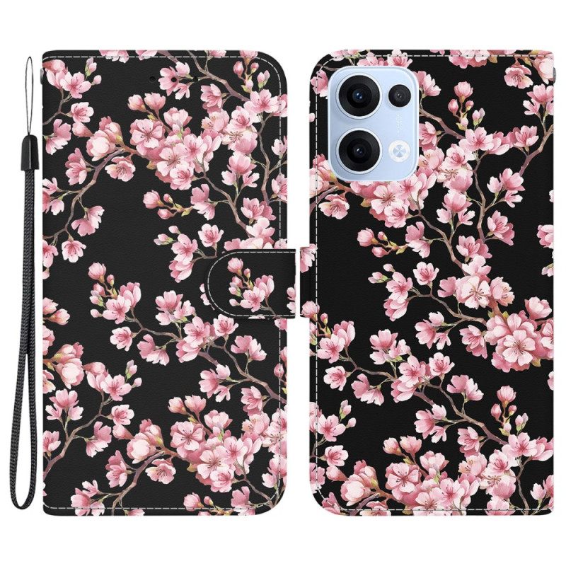 Folio-hoesje Oppo Reno 13 5g Telefoonhoesje Pruimenbloesems