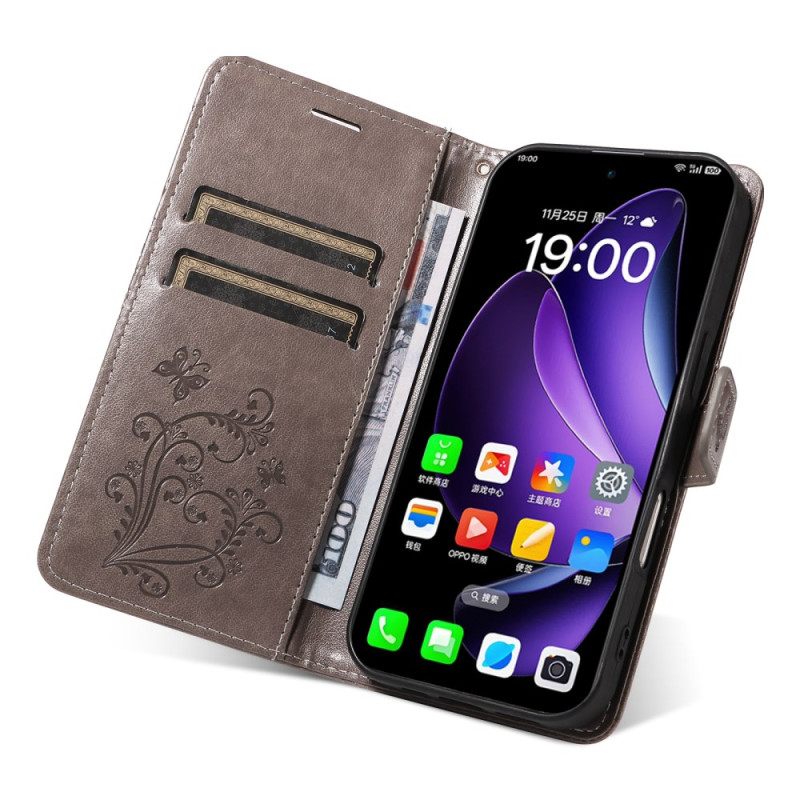 Folio-hoesje Oppo Reno 13 5g Telefoonhoesje Reuzenvlinders