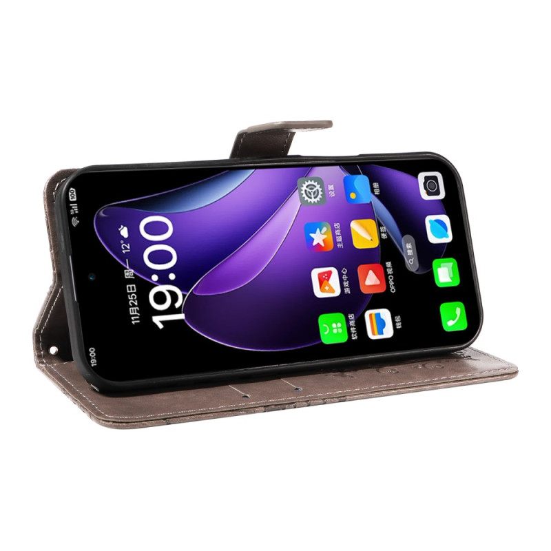 Folio-hoesje Oppo Reno 13 5g Telefoonhoesje Reuzenvlinders