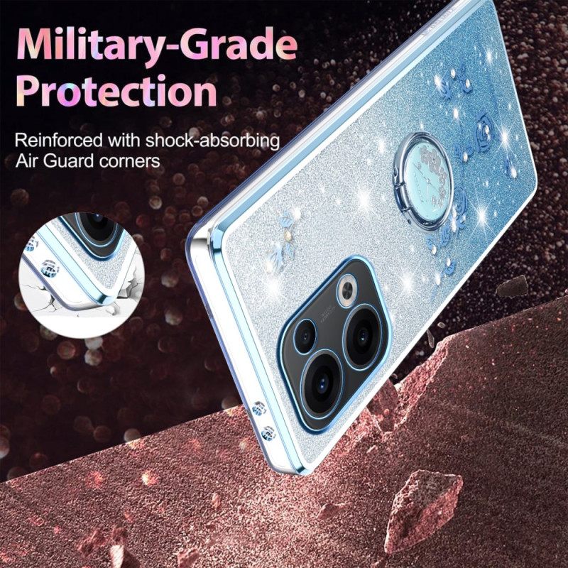 Hoesje Oppo Reno 13 5g Bevestiging Met Strass-ring Bescherming Hoesje