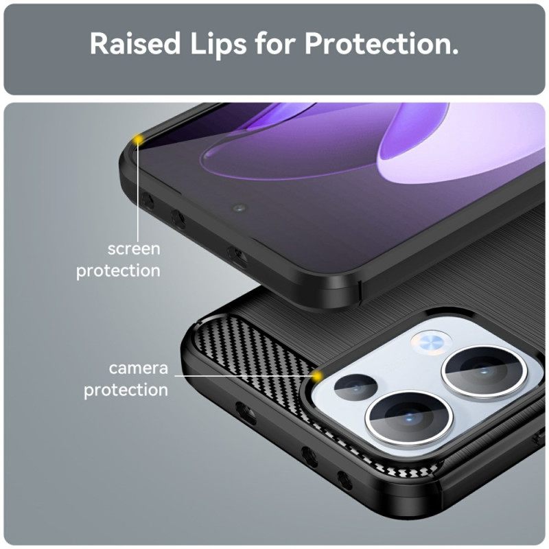 Hoesje Voor Oppo Reno 13 5g Geborsteld Koolstofvezel