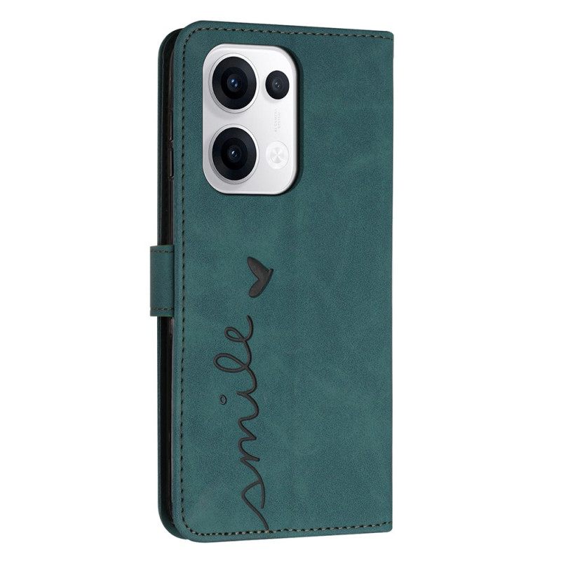 Leren Hoesje Oppo Reno 13 5g Smile