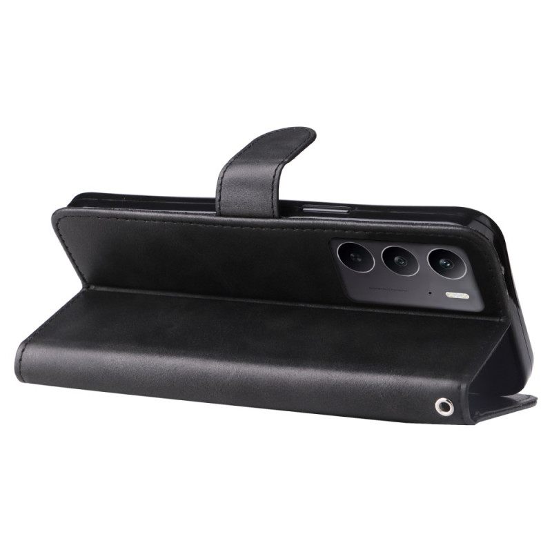 Leren Hoesje Voor Oppo Reno 13 5g Etui Met Rits