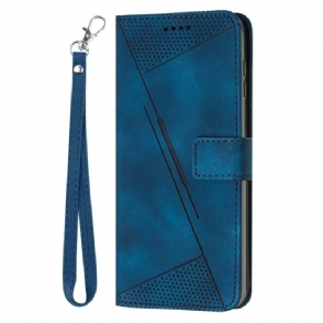 Leren Hoesje Voor Oppo Reno 13 5g Geometrische Lijnen